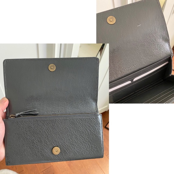 ❌SOLD❌ Balenciaga Classic Money Wallet, Gray - Picture 7 of 8